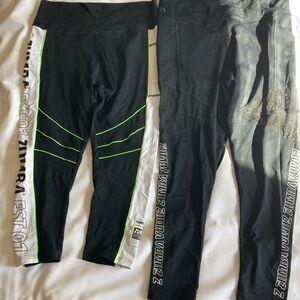 Zumba Fitness set of 2 Black Leggings